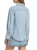 Curved Denim Shirt