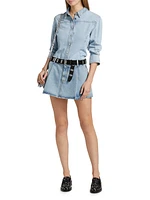 Curved Denim Shirt