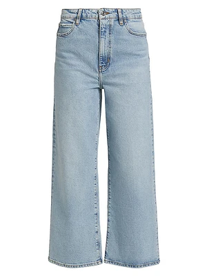 Wide Mid-Rise Jeans