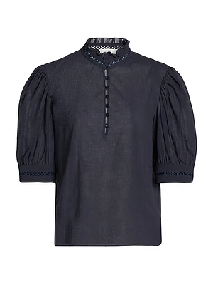Ruffle Collar Top
