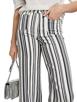 Le Slim High-Rise Palazzo Jeans
