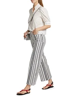Le Slim High-Rise Palazzo Jeans