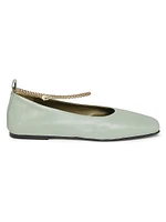 Augusta Leather Ballet Flats