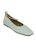 Augusta Leather Ballet Flats