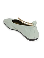 Augusta Leather Ballet Flats
