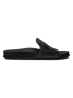 Leather Slide Sandals