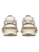 Flow Mesh & Leather Low-Top Sneakers