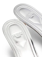 Fold 55MM Logo Metallic Leather Sandals