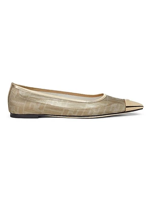 Colibri FF Logo Mesh Ballet Flats