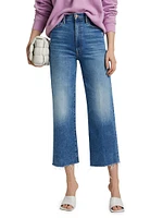 The Maven Fray High-Rise Stretch Crop Jeans