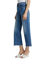 The Maven Fray High-Rise Stretch Crop Jeans