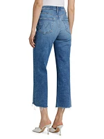The Maven Fray High-Rise Stretch Crop Jeans