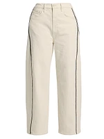 Half-Piped Ankle Twill Jeans