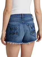The Dodger Fray Jean Shorts