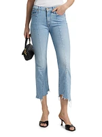 The Insider Pointy Fray Low-Rise Stretch Crop Jeans