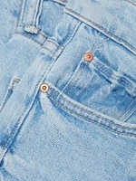 The Insider Pointy Fray Low-Rise Stretch Crop Jeans