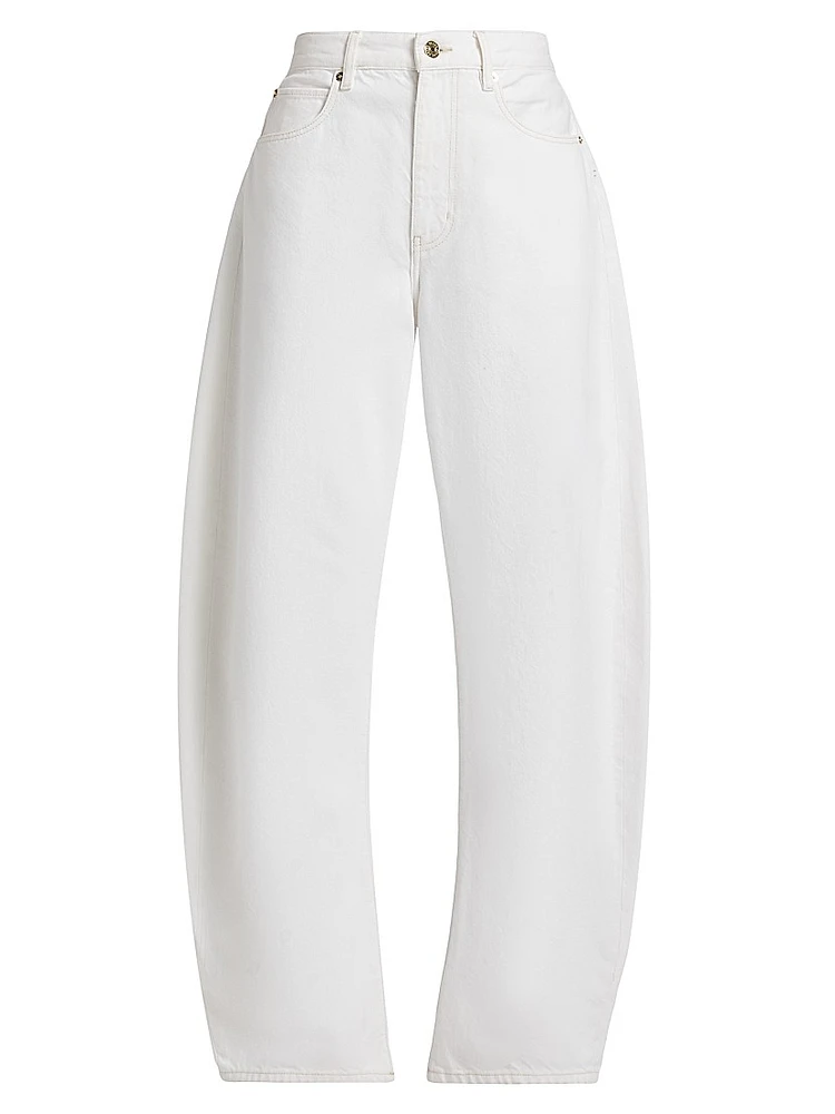 The Bubble Mid-Rise Barrel Jeans