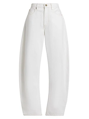 The Bubble Mid-Rise Barrel Jeans
