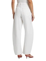 The Bubble Mid-Rise Barrel Jeans