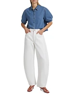 The Bubble Mid-Rise Barrel Jeans