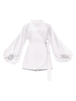 Baso Linen-Blend Romper