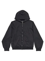 Painted Zip-Up Regular Fit Hoodie