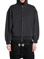 Painted Zip-Up Regular Fit Hoodie