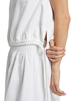 Ultra Featherweight Fiona Cotton-Blend Drawstring-Hem Top
