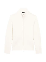 Tomas Merino Wool Full-Zip Sweater