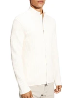 Tomas Merino Wool Full-Zip Sweater