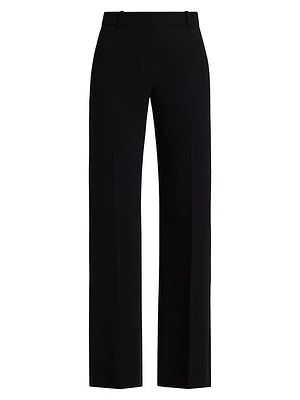 Orital Crepe Mid-Rise Pants