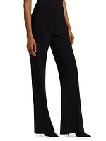 Orital Crepe Mid-Rise Pants