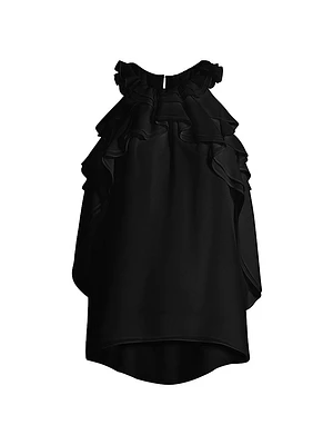 Bristol Ruffle Chiffon Sleeveless Blouse