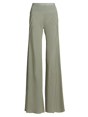 Bias Straight Mid-Rise Pants