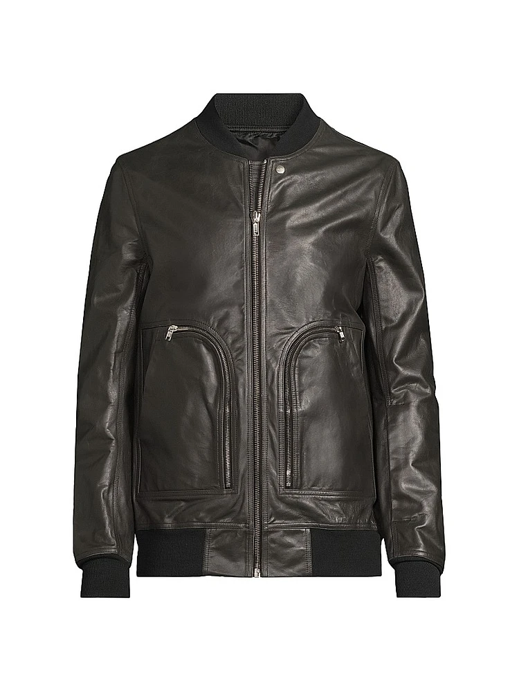 Bauhaus Flight Leather Bomber Jacket