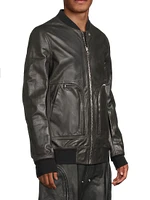 Bauhaus Flight Leather Bomber Jacket