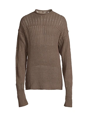 Grid Oversized Sweater