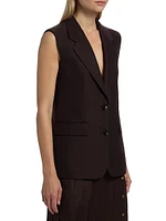 Cedric Textured Silk Vest