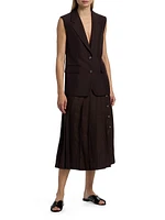 Cedric Textured Silk Vest