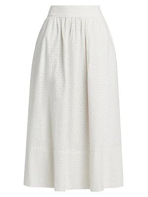 Ojai Cotton Midi Skirt