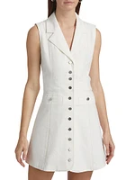 Vida Stretch-Denim Sleeveless Dress