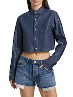 Cotton Pearl Cut-Out Crop Top