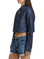 Cotton Pearl Cut-Out Crop Top