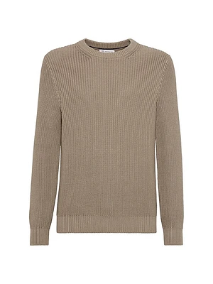 Cotton Half English Rib Sweater