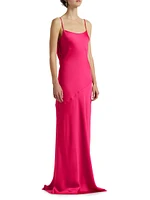 Hansel Bias-Cut Rosette Gown