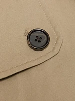 Lucien Cotton Gabardine Belted Trench Jacket