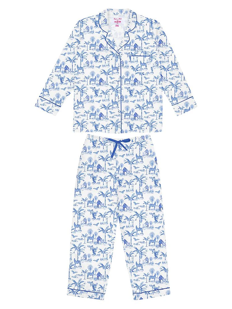 Women's Skydog Long Pajama Set