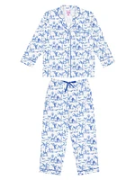 Women's Skydog Long Pajama Set
