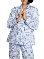 Women's Skydog Long Pajama Set