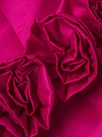 Gwen Strapless Rosette Midi-Dress